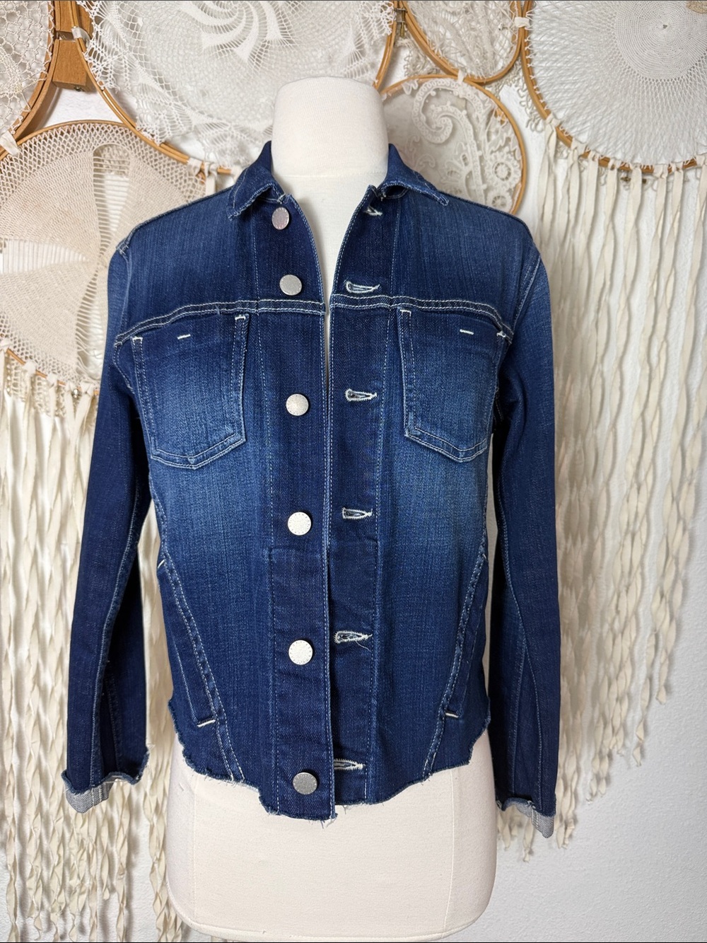 L'agence Janelle Jean Jacket with Stretch Size S/M